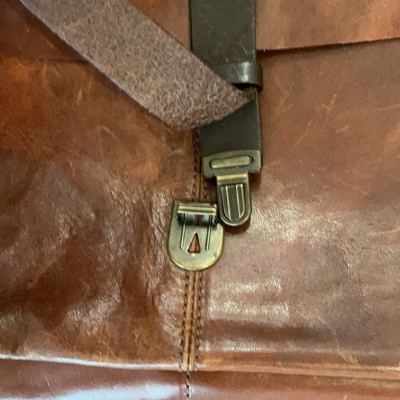 Chiarugi Old Tuscany Leather Messenger Bag WT - Picture 3 of 15